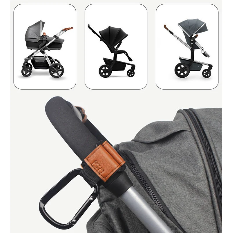 Picture 7: 1/2pcs Multifunction Baby Stroller Hooks Upgrade Carabiner Pram Hook Cart Organizer Pram Hanger Stroller Accessories WNGG02