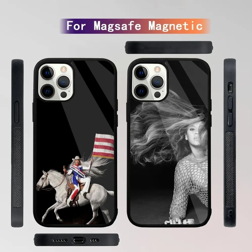 B-Beyonce COWBOY CARTER  Phone Case For iPhone 15,14,13,12,11,Plus,Pro,Max Mini Magsafe Magnetic Wireless Charging