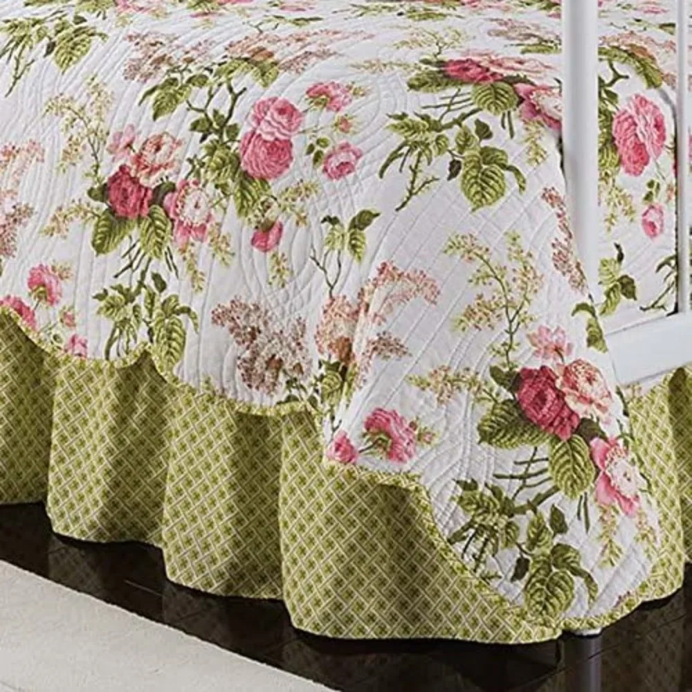 Imagem -04 - Conjunto de Colcha Floral Reversível para Casa Colcha Farmhouse Moderna Conjuntos Consolador Roupa de Cama King Pcs