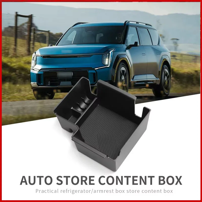 

For KIA EV9 2024 ABS Center Armrest Storage Box Container Stowing Glove Box Car Accessories
