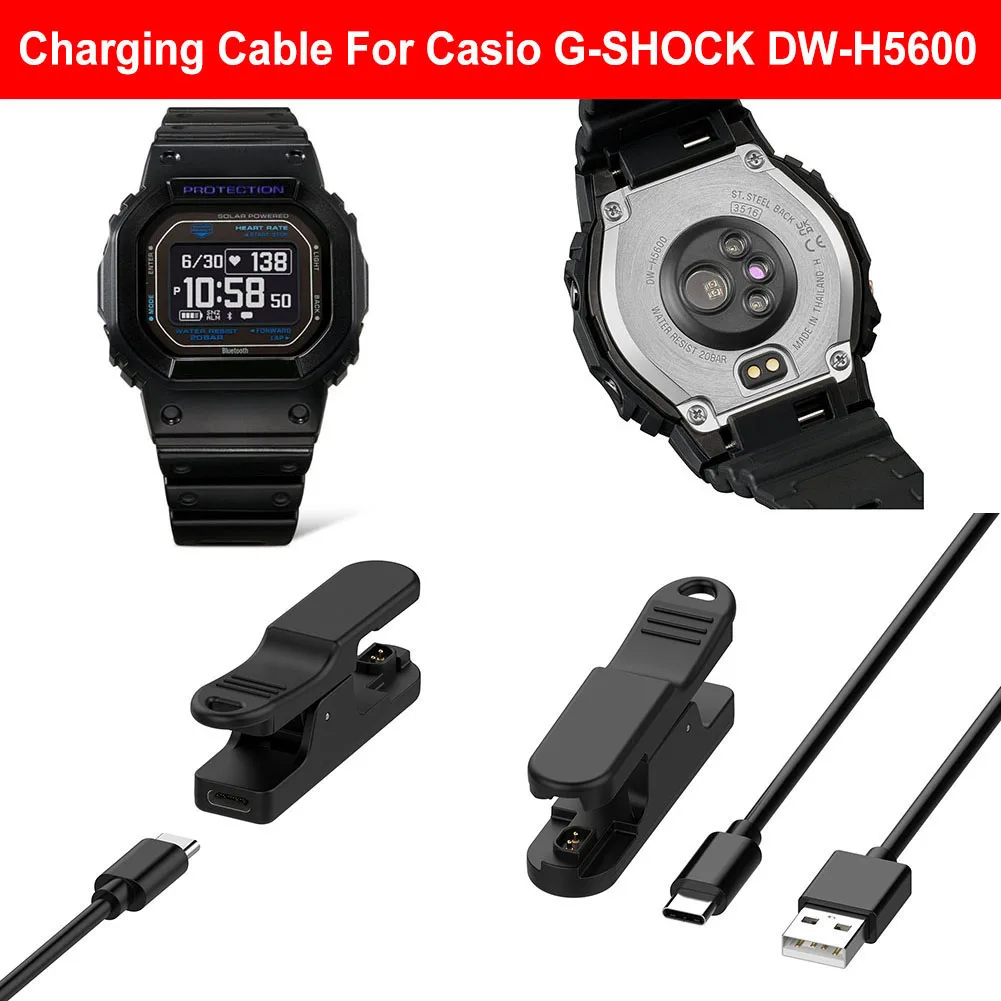 USB كابل شحن 5 فولت 1000MA ساعة رياضية شحن الحبل سلك ساعة شاحن الحبل ل Ca Sio G صدمة Dw-H5600 شحن