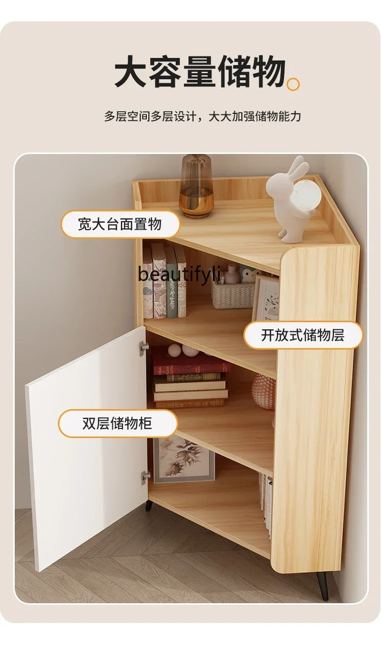 خزانة زاوية على الحائط، وحدة تخزين غرفة المعيشة وخزانة جانبية لتناول الطعام، وجانب غرفة النوم، وخزانة زاوية H #4