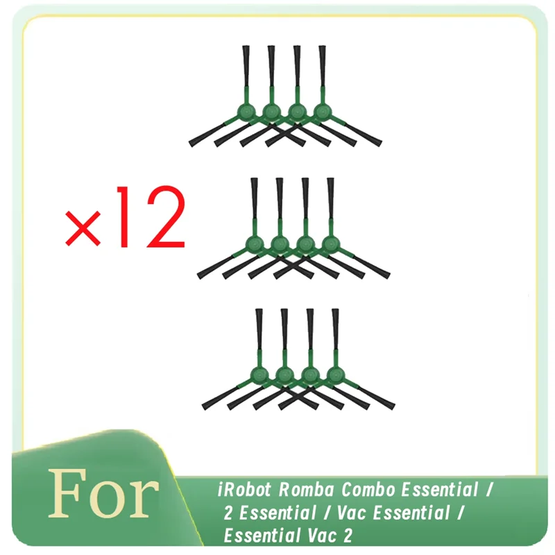 KEOL-12 Buah Sikat Samping untuk Irobot Romba Combo Essential/2 Essential / Vac Essential / Essential Vac 2 Aksesori Penyapu