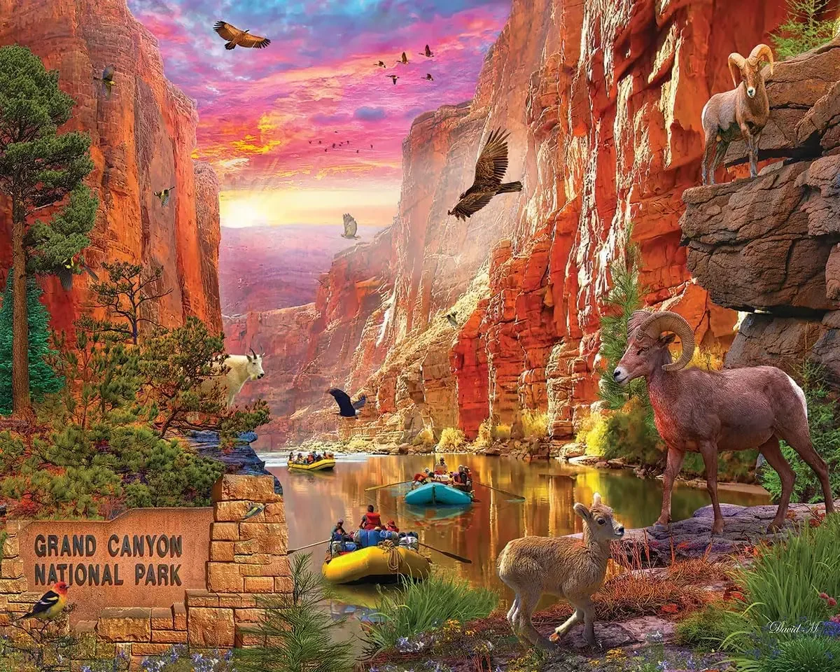 

Деревянные пазлы для взрослых Grand Canyon, 300/500/1000 шт., пазлы для Gameroom, спальни, гостиной, декор, подарок на день рождения и праздник