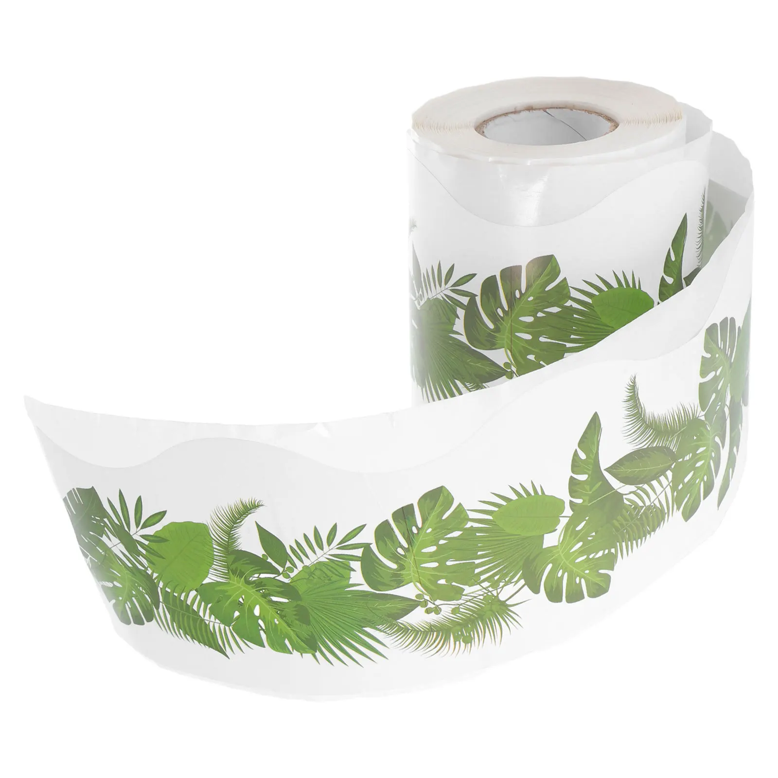 

1 Roll Bulletin Board Border Sticker Tree Leaf Pattern Replaceable Decorative Border Trim for School Classroom and Party Decor