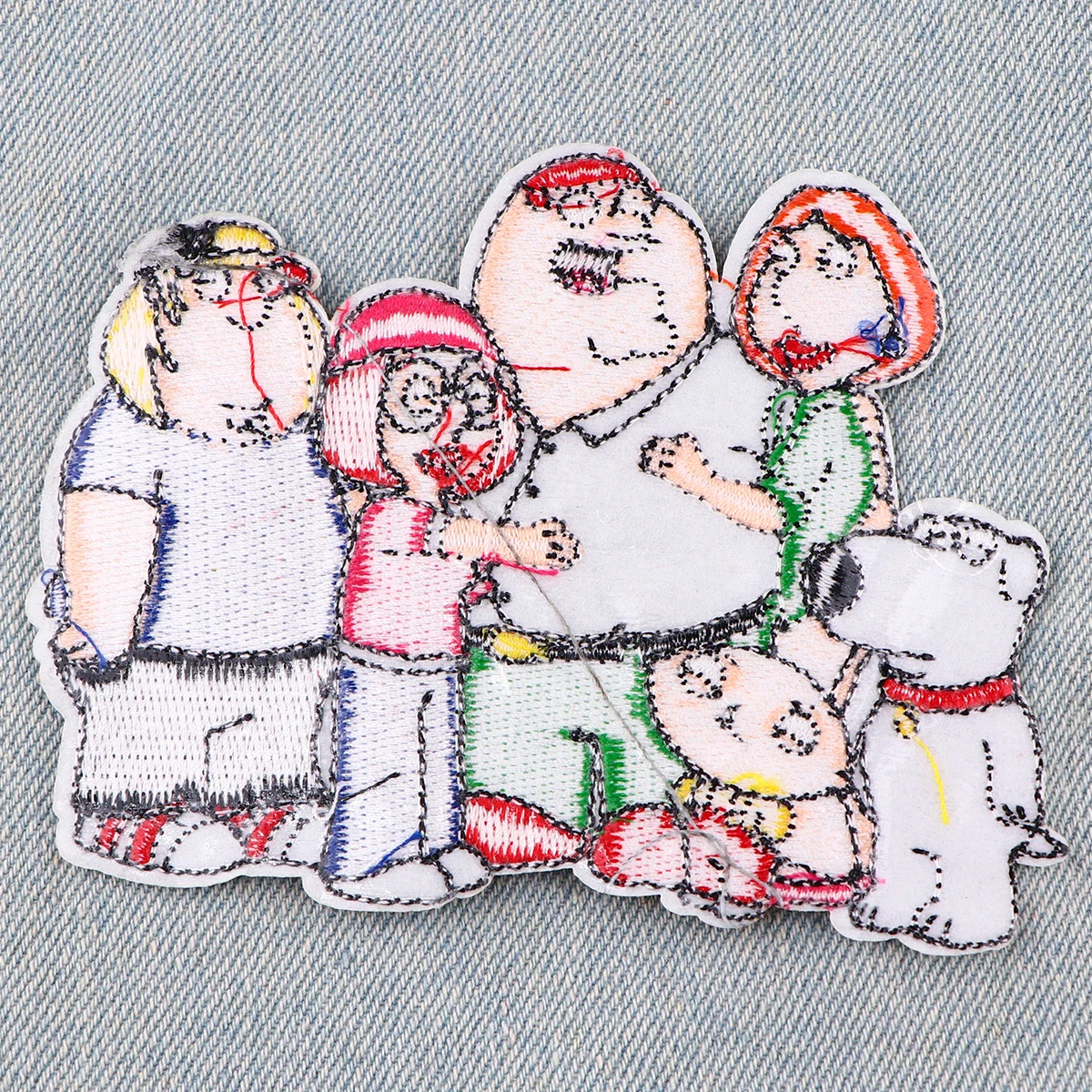 Cartoon Family Embroidery Patches For Clothing Cute Dog Patches For Clothes DIY Iron on Patch On Clothes Stickers