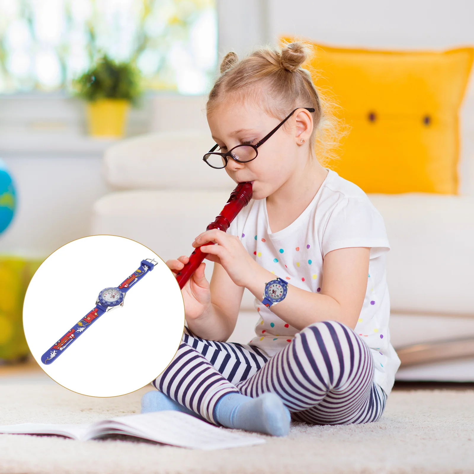 1 pc Student Watch Kids Cartoon Wristwatch Creative Quartz Timepiece For Children Cartoon Wristwatch Outdoor Activity