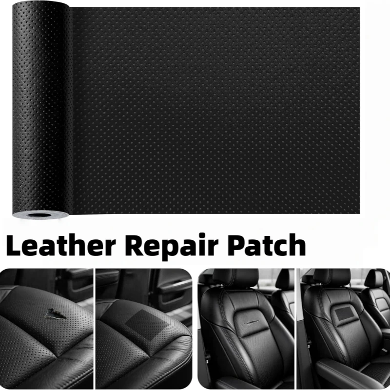 Car Seat Leather Repair Patch Self Adhesive Faux Leather Tape for Auto Interior Sofa Couch Repair Vinyl Cover Renovate Material