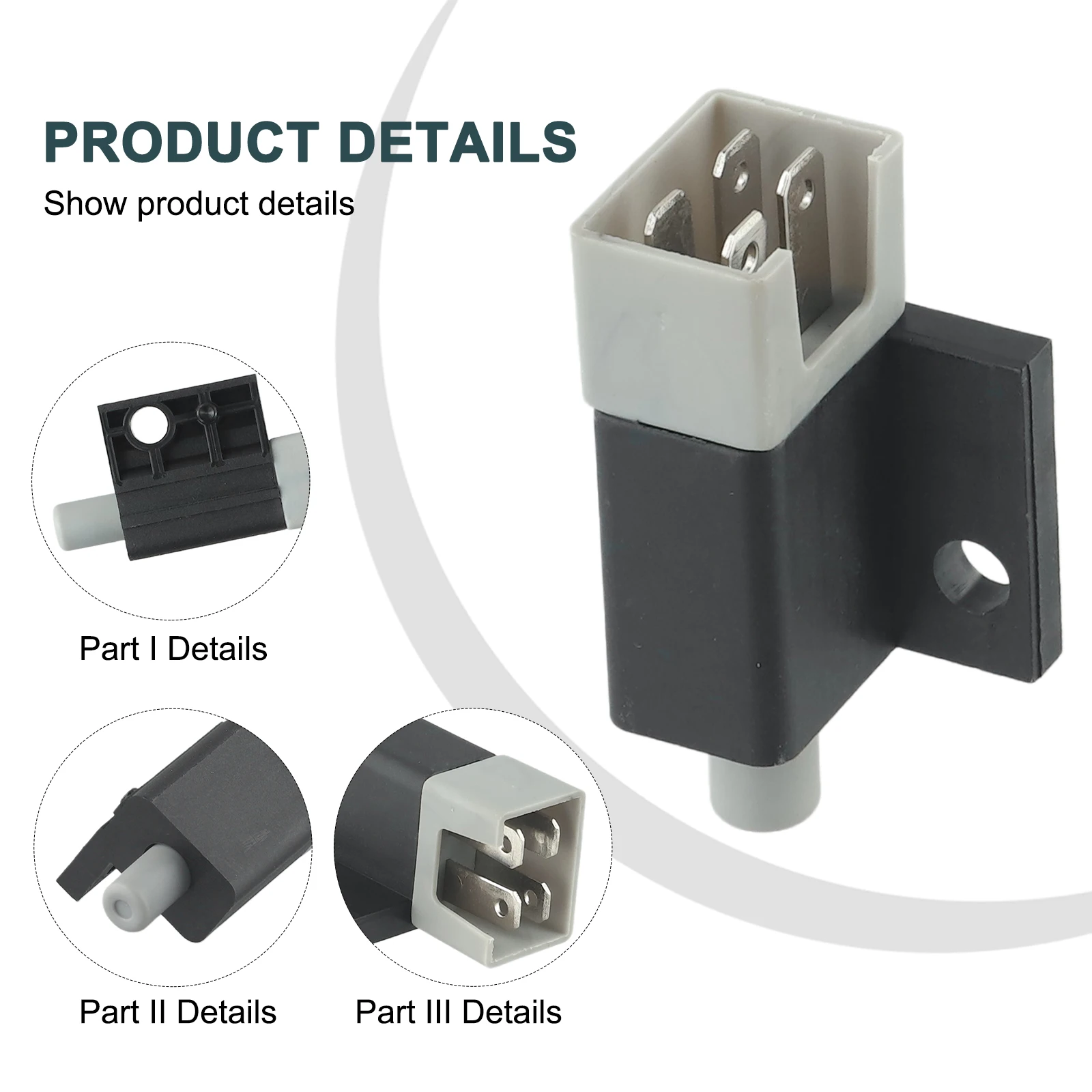 Plunger Safety Switch Replacement Compatible with For Cadet Mower Models RZT42 ZT154 Part Number 72504363 for Secure Operation