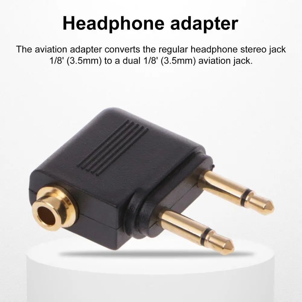Аудиоадаптер 3,5 мм позолоченный разъем Стабильный адаптер Компактный дизайн Легко носить с собой Портативный адаптер для наушников Аксессуары