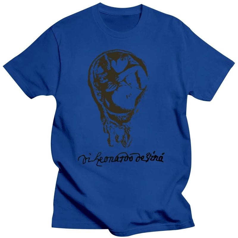 SCHWARZUNG - Leonardo Da Vinci Zeichnung - T-Shirt S-5XL