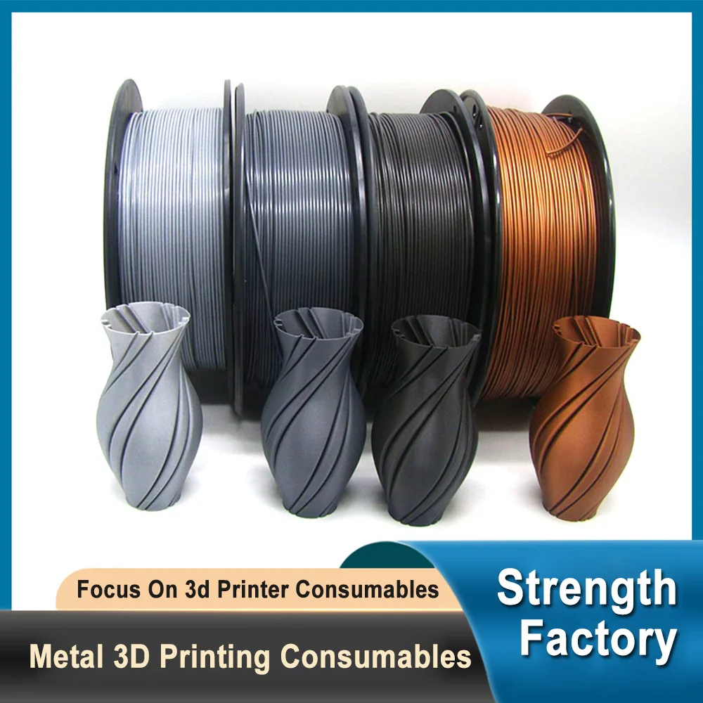 Metal 3d Printer Consumables Matel Magnet 1.75mm Iron Tungsten Steel Red Copper Metal Pla Printing Consumables Filament 1kg