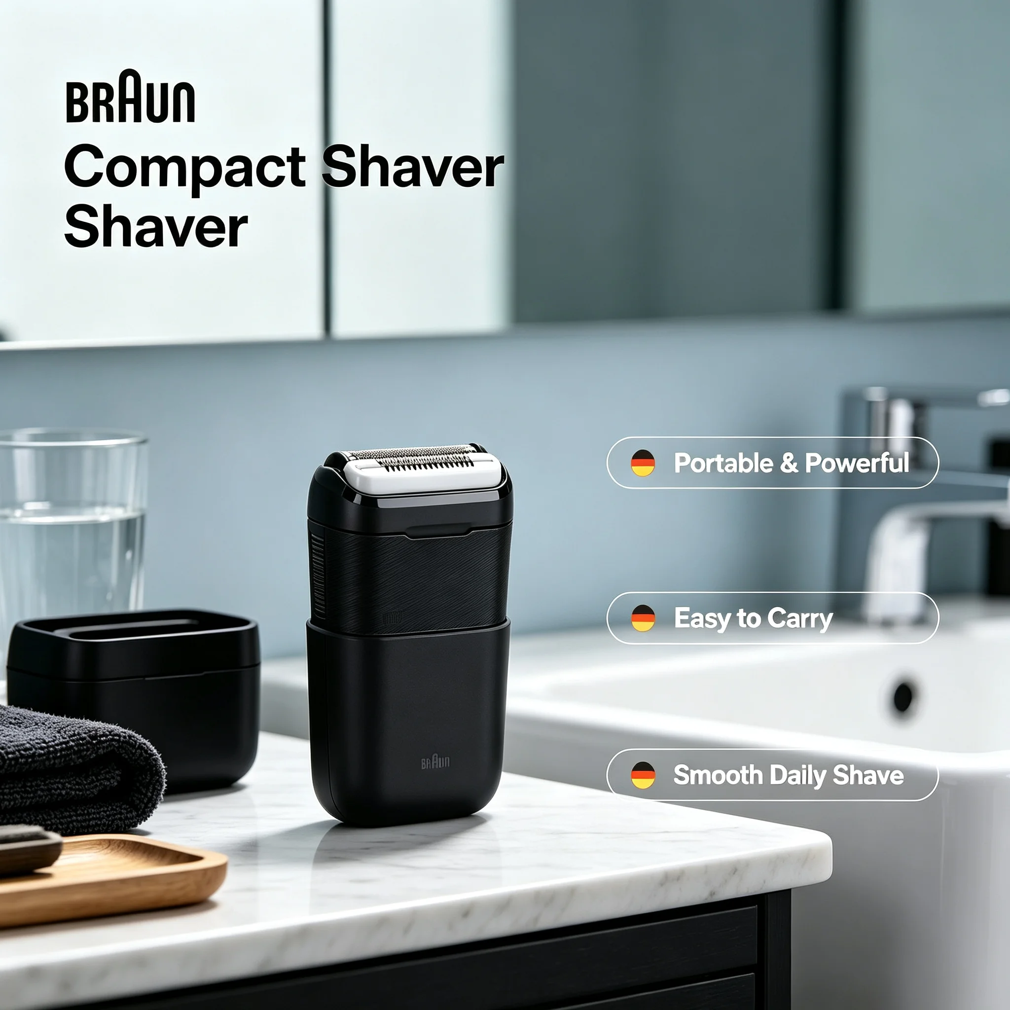 Men Electric Shaver Dual Shaving Units, 45 Cutting Elements, 11000 Cuts/Sec, Wet Dry Waterproof Razor, 0.058mm Ultra Thin Foil