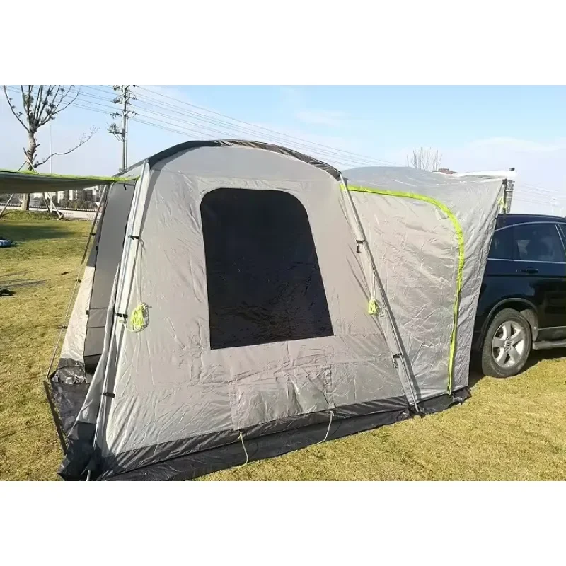 Double layer Portable Folding Outdoor Car Camping Tent  Cover SUV Family Truck Ground Awning Tents