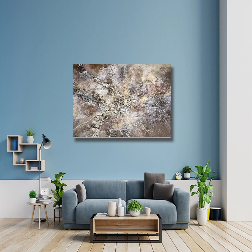 

Настенная картина, современные картины маслом на холсте, абстрактная идея, дизайн, текстурированный ручной рисунок, безрамные, декоративные предметы для кафе