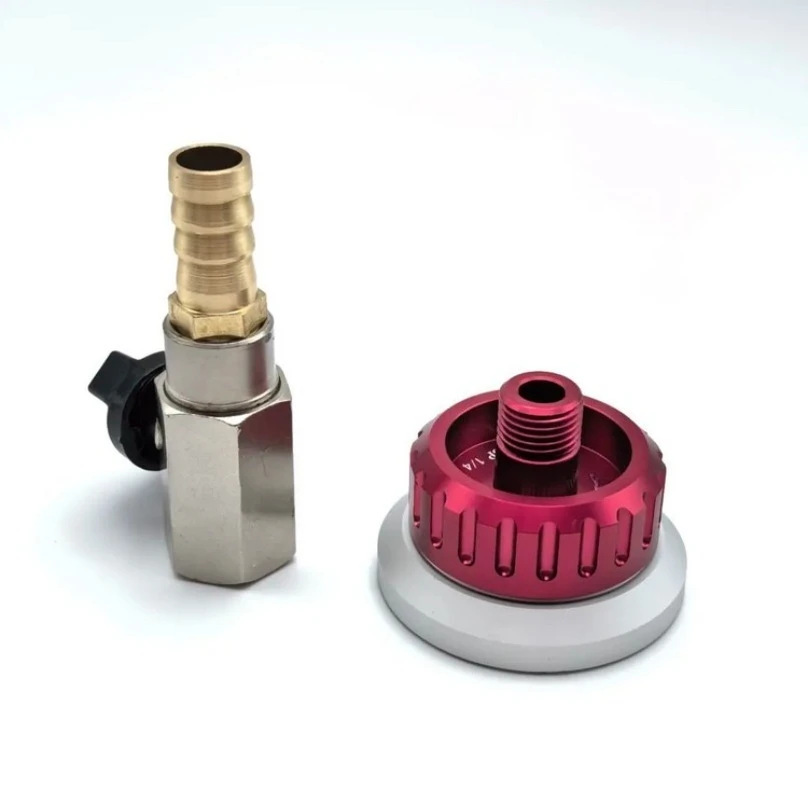 Vacuümklepmondstuk zelfsluitend metaal Herbruikbare vacuümzakconnector voor Prepreg Vacuum Process Koolstofvezelharsinfusie