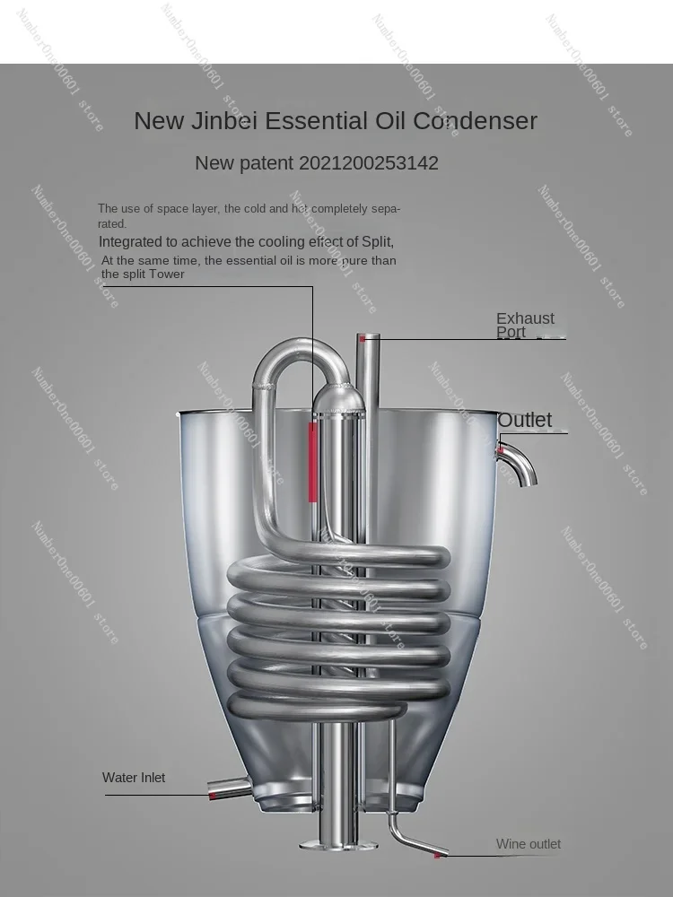 Essential Oil Machine Extraction Distillation Equipment Pure Dew Agarwood Aromatic Extraction Production Distillator