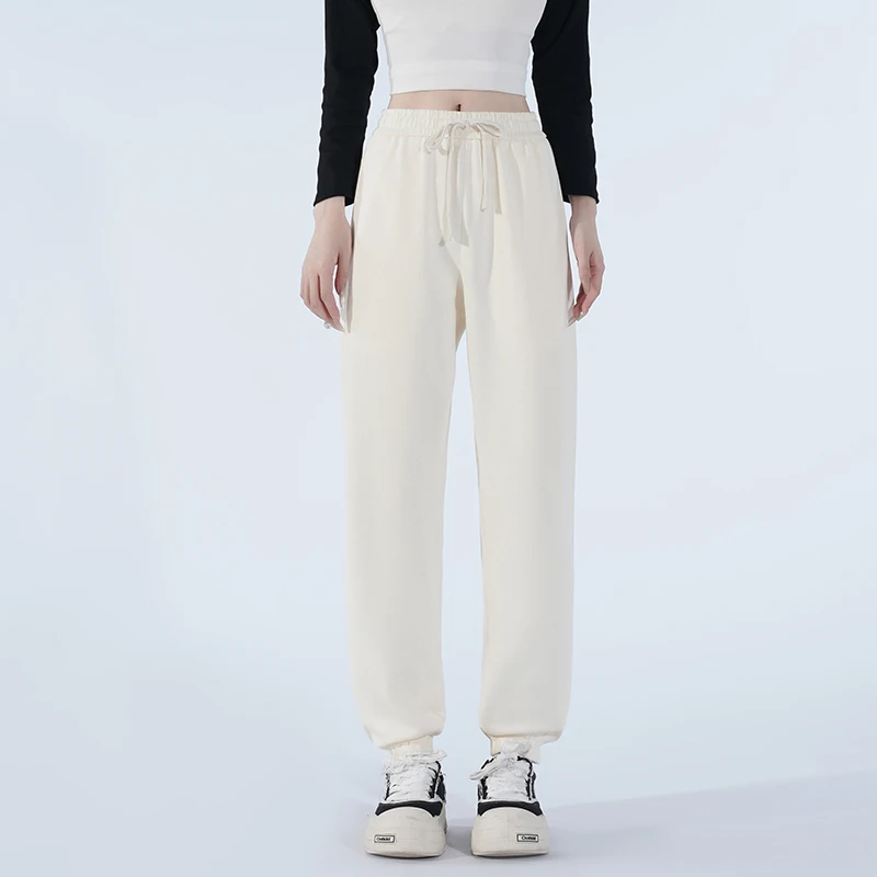 

Новые женские весенне-осенние свободные повседневные брюки, женские модные удобные универсальные спортивные брюки с высокой талией на открытом воздухе