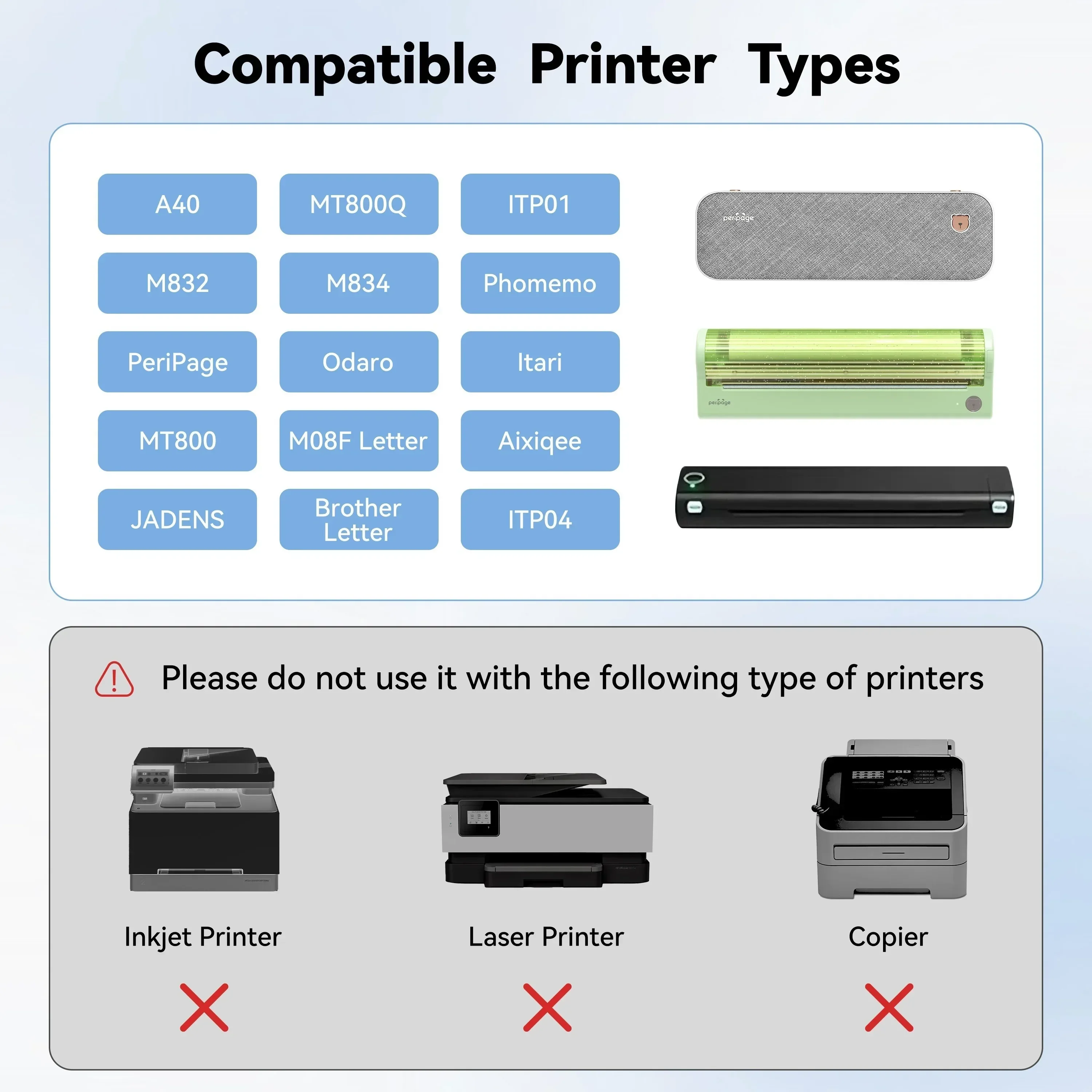 Impresora térmica doblada A4, rollo de papel para impresión A40, papel térmico de secado rápido para fotos, papel de transferencia de impresión PDF