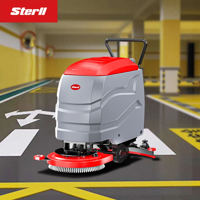 Sterll-SX500 Electric Floor Scrubber, Alta Eficiência, Depilação Multi-floor, Máquina de Limpeza, Mão Push, Floor Scrubber