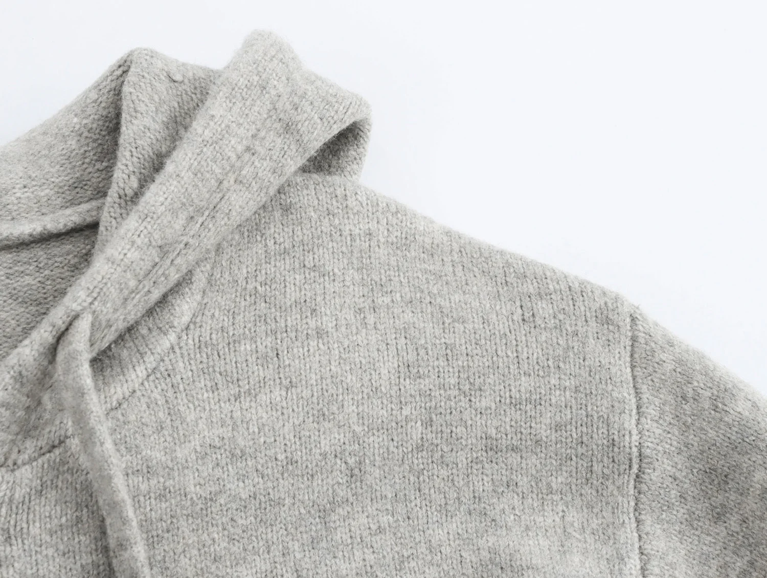 การออกแบบที่ทันสมัยและหลากหลายหลวมและลําลองแขนยาวซิปถักเสื้อแจ็คเก็ตคลุมด้วยผ้า Wameful และสวยงาม