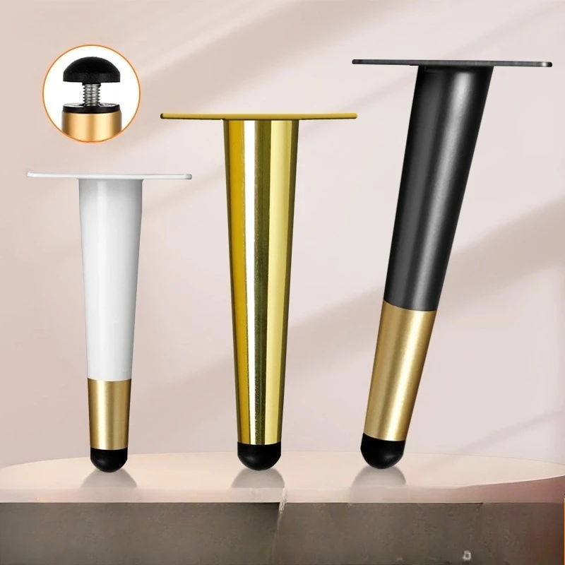 Premium Metal Feet for Sofa TV Stand, Heavy-Duty Legs, Modern Minimalist Bedside Feet, Non-Slip Bathroom Vanity Feet