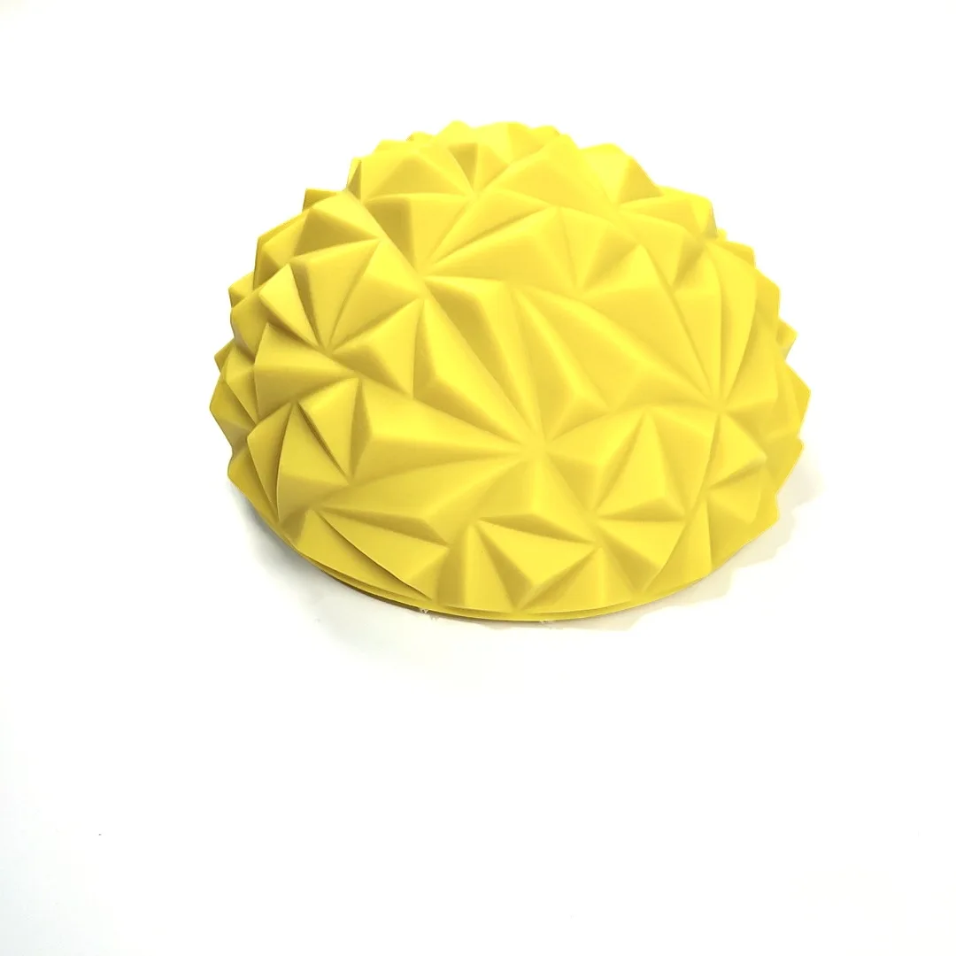 1pc Yoga Exercise Pineapple Ball, Half Round Foot Massage Ball, Balance Ball For Body Training, Muscle Relaxation