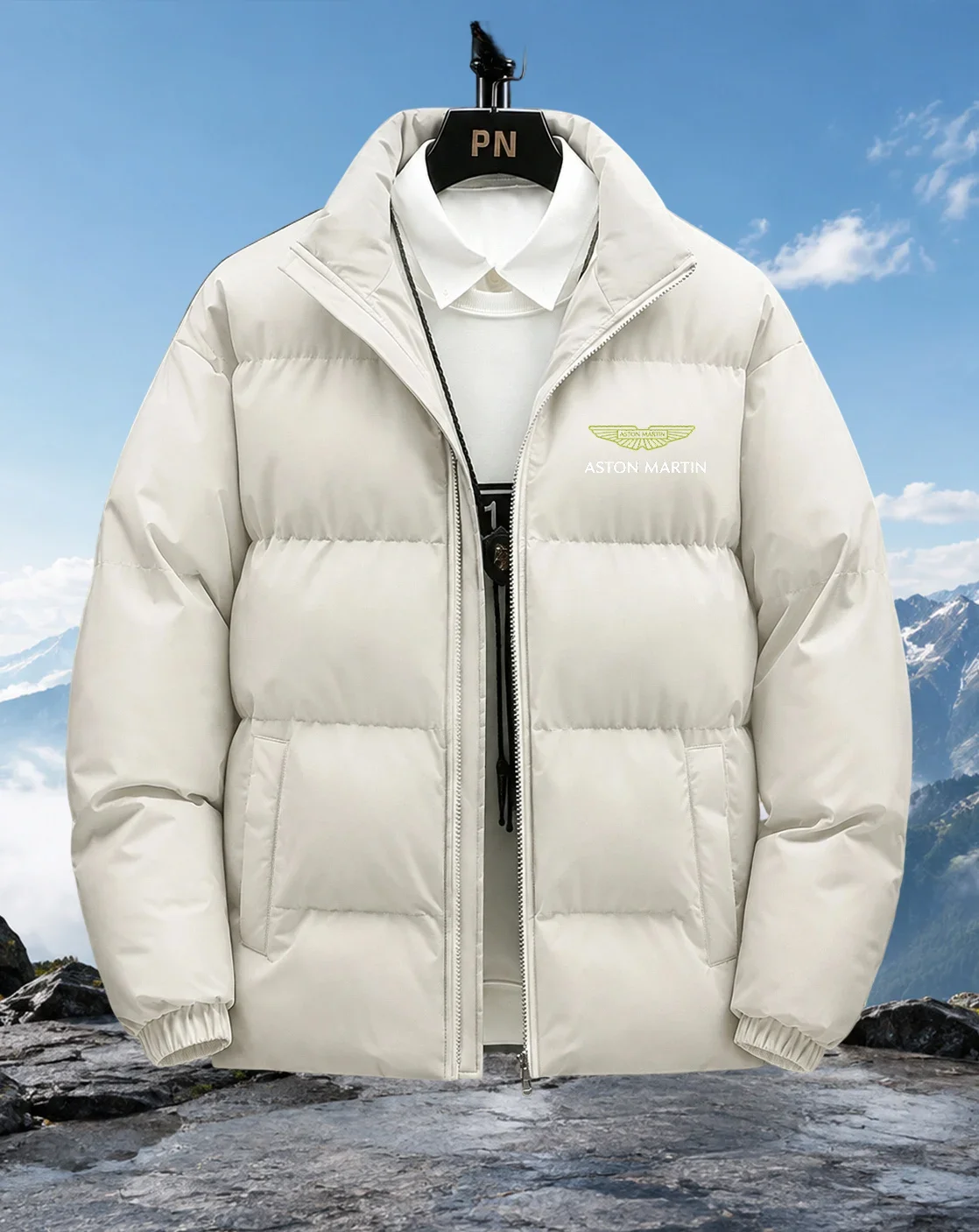 Men's 2026 New Thick Warm Parka Coat, Down Jacket, Bomb Jacket, Fashionable Waterproof Designer, Luxurious Men's Down Jacket
