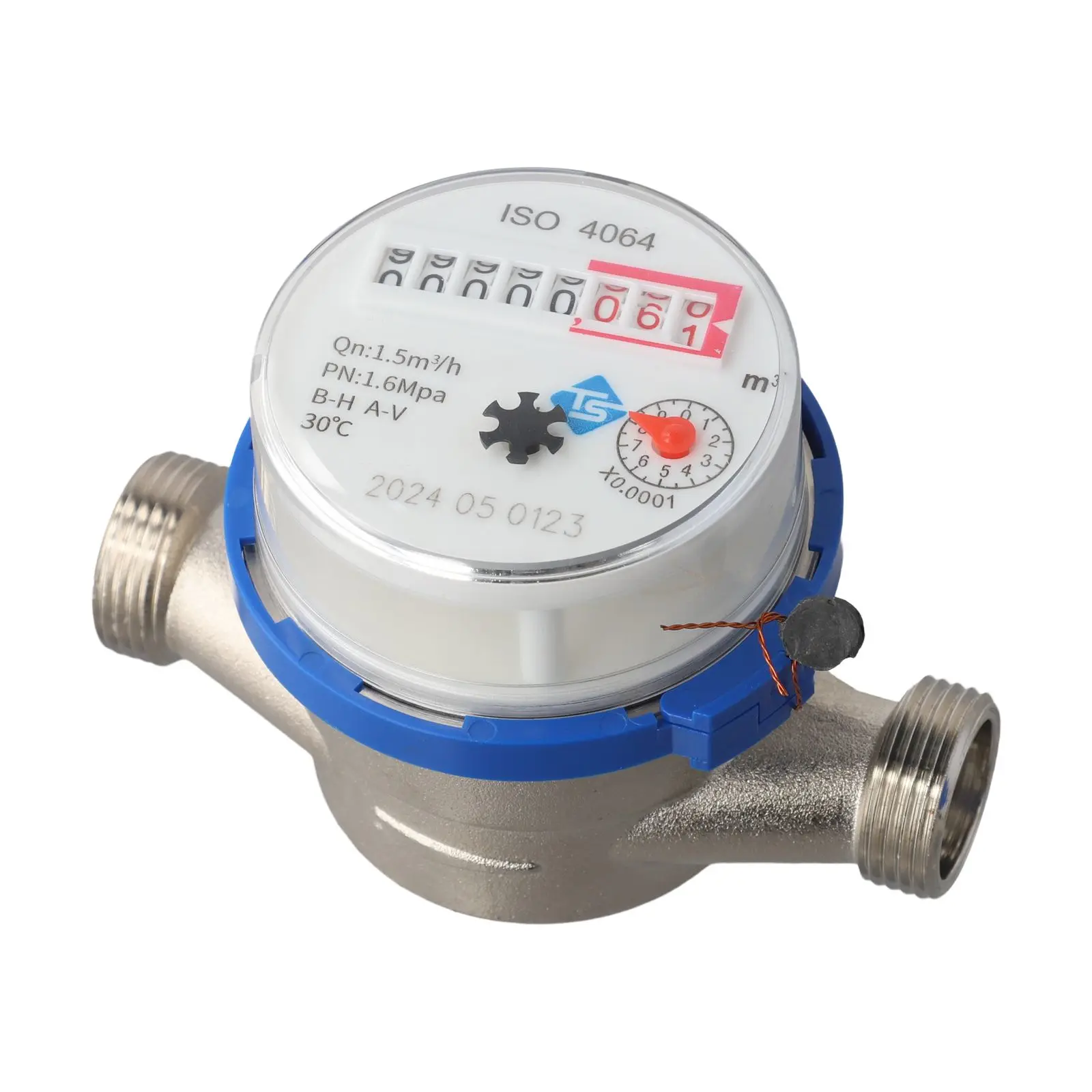 Compact Design Digital Rotor Pointer Water Management Home Improvement Nominal Flow 1.5m3 h Water Temperature 0-40