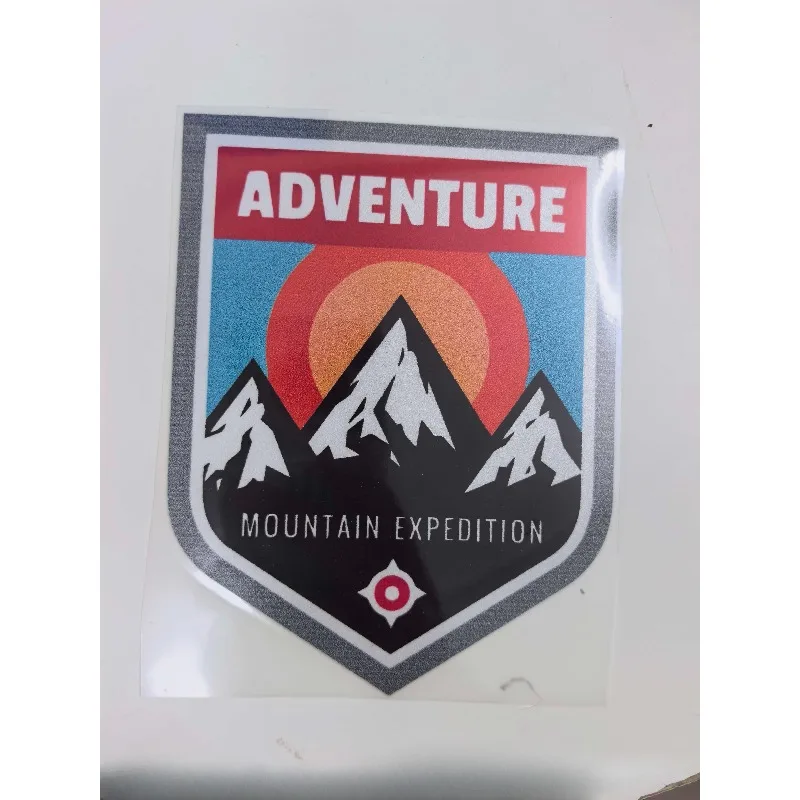 Adventure Mountain Expedition Shield Car Sticker Waterproof Vinyl Decal Off Road Outdoor Camping Decor 15cm