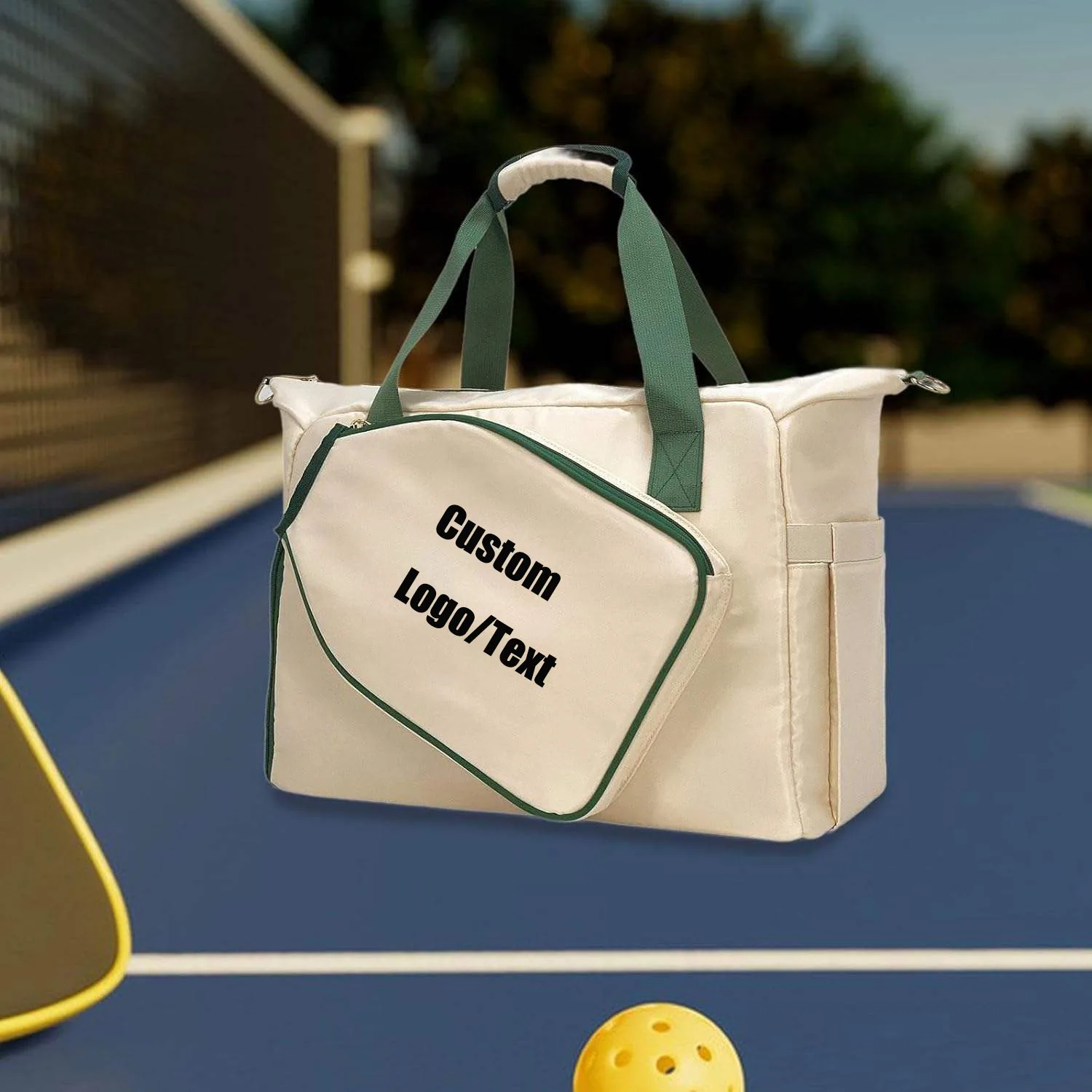 

Personalized Pickleball Bag Custom Logo Text Large Capacity Waterproof Travel Bag for Gym Tennis Badminton Paddle Lovers Gift