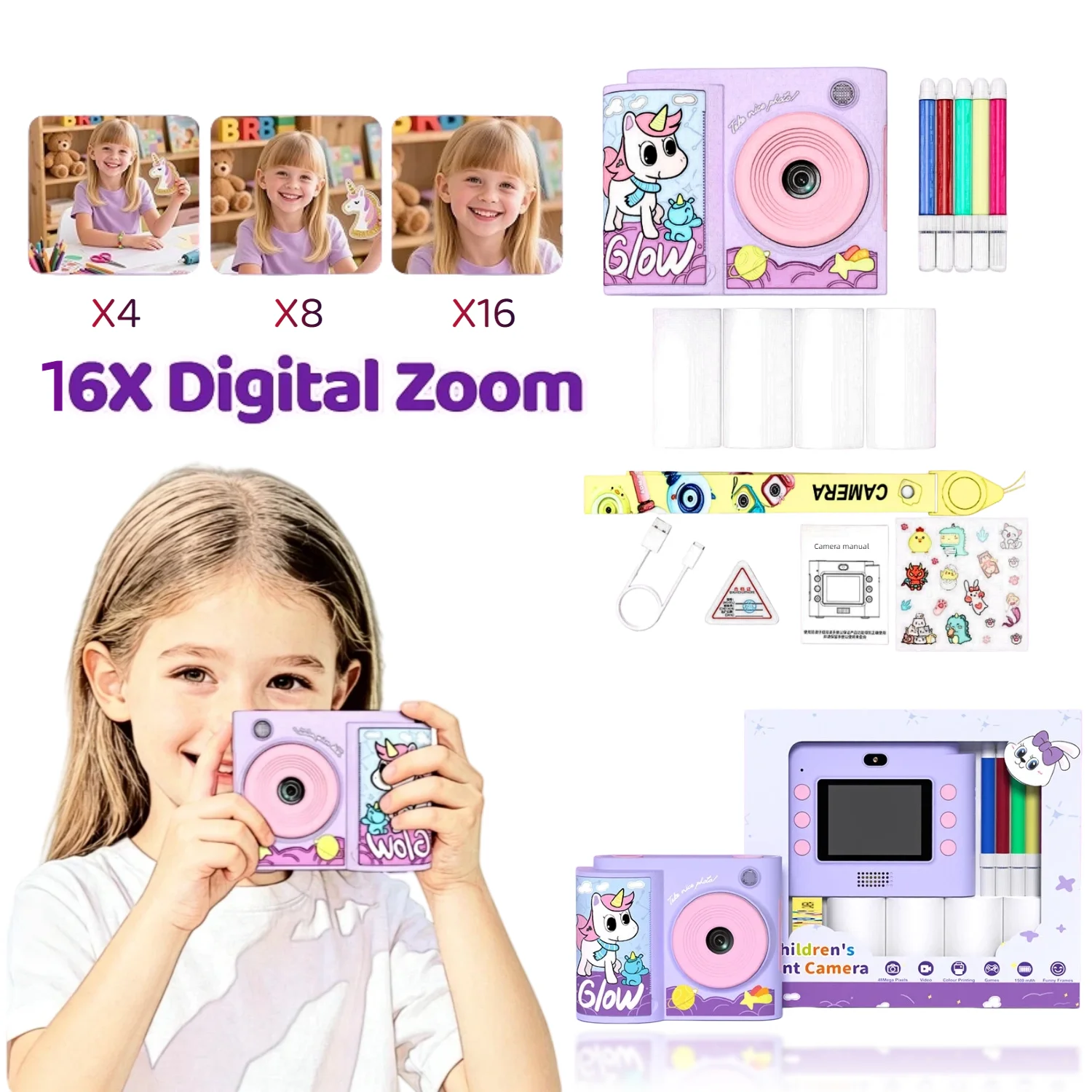 Câmera Digital Infantil com Im - Photography And Videography avaliação e preço