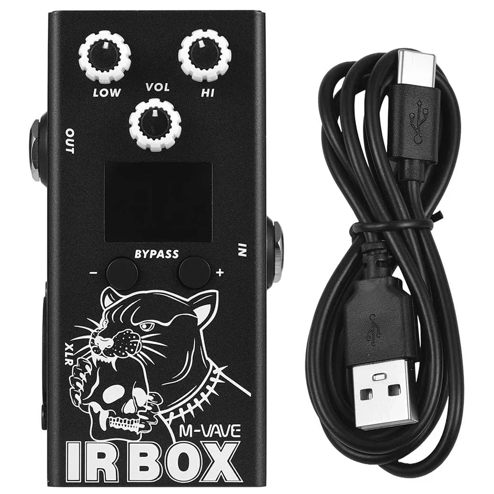 M-VAVE IR Box Guitar Effect Pedal with IR Cab Impulse Response Cabinets Speaker Simulator XLR Output Port DC 9V Guitar Pedal