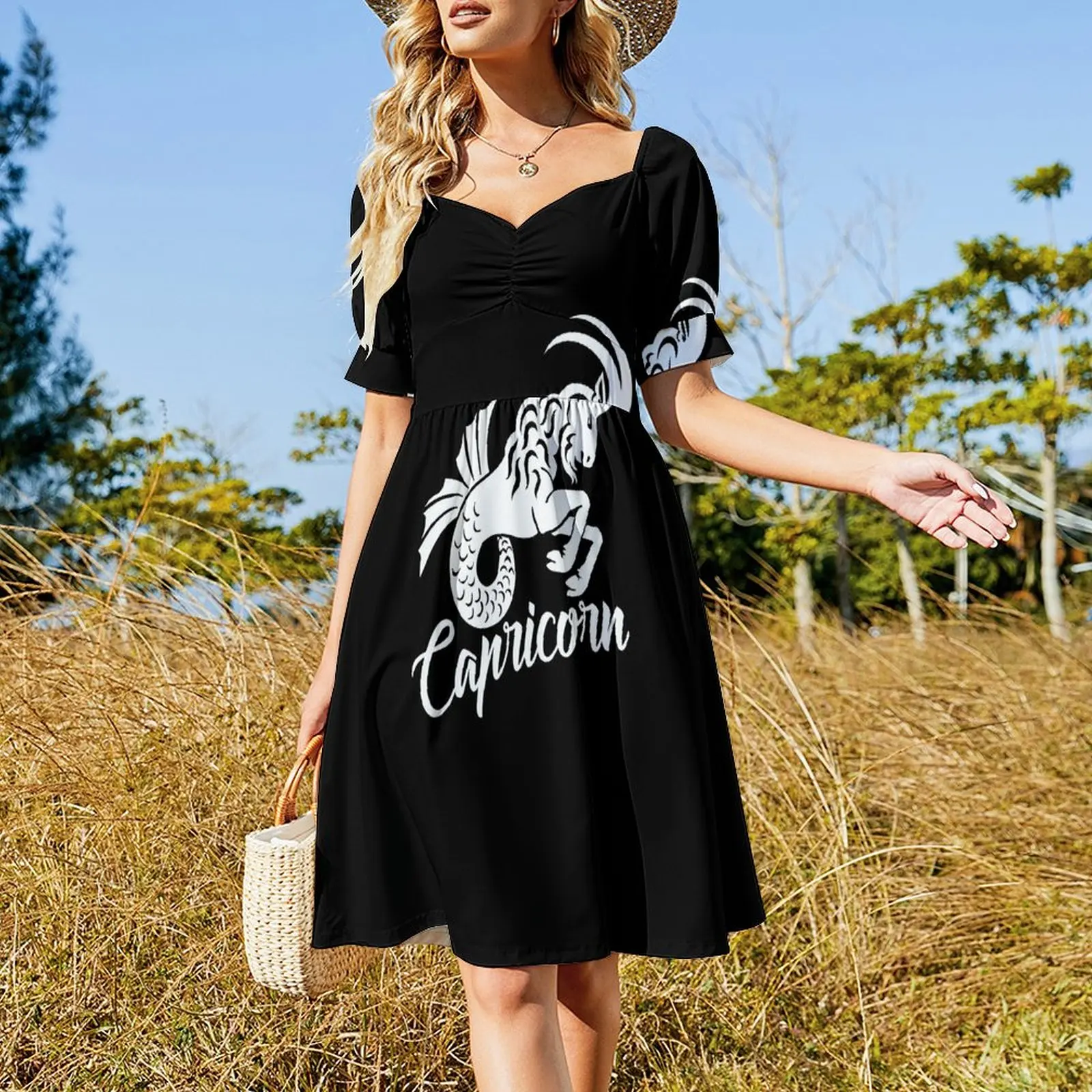 Proud To Be A Capricorn Short Sleeved Dress prom clothes Evening dresses party dresses woman Dress