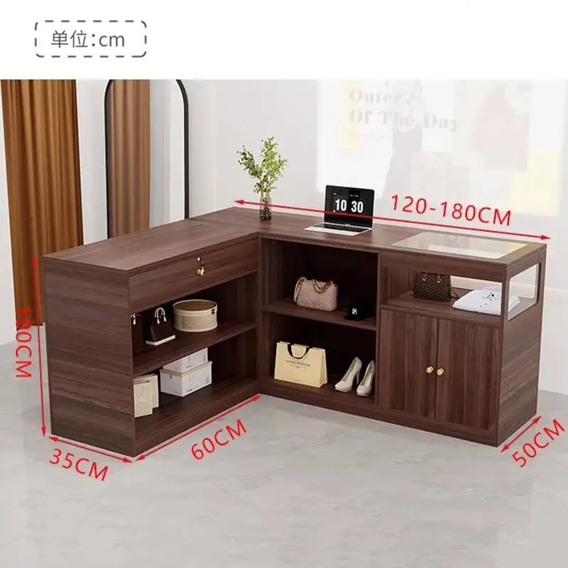 Luxury Design Reception Desk Beauty Salon Custom Simple Bar Counter Professional Escritorio De Recepcion Commercial Furniture