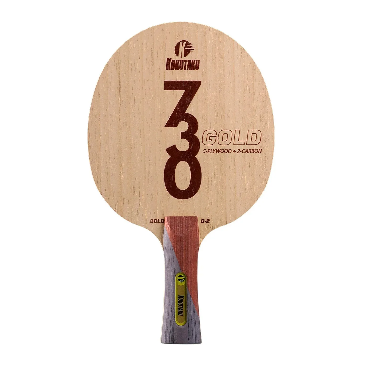 Kokutaku Tischtennisschläger FL 730 G1 5-Schicht-Holz / G2 5-Schicht-Holz und 2-Schicht-Karbon Tischtennisschläger Arc Training – Detail 6