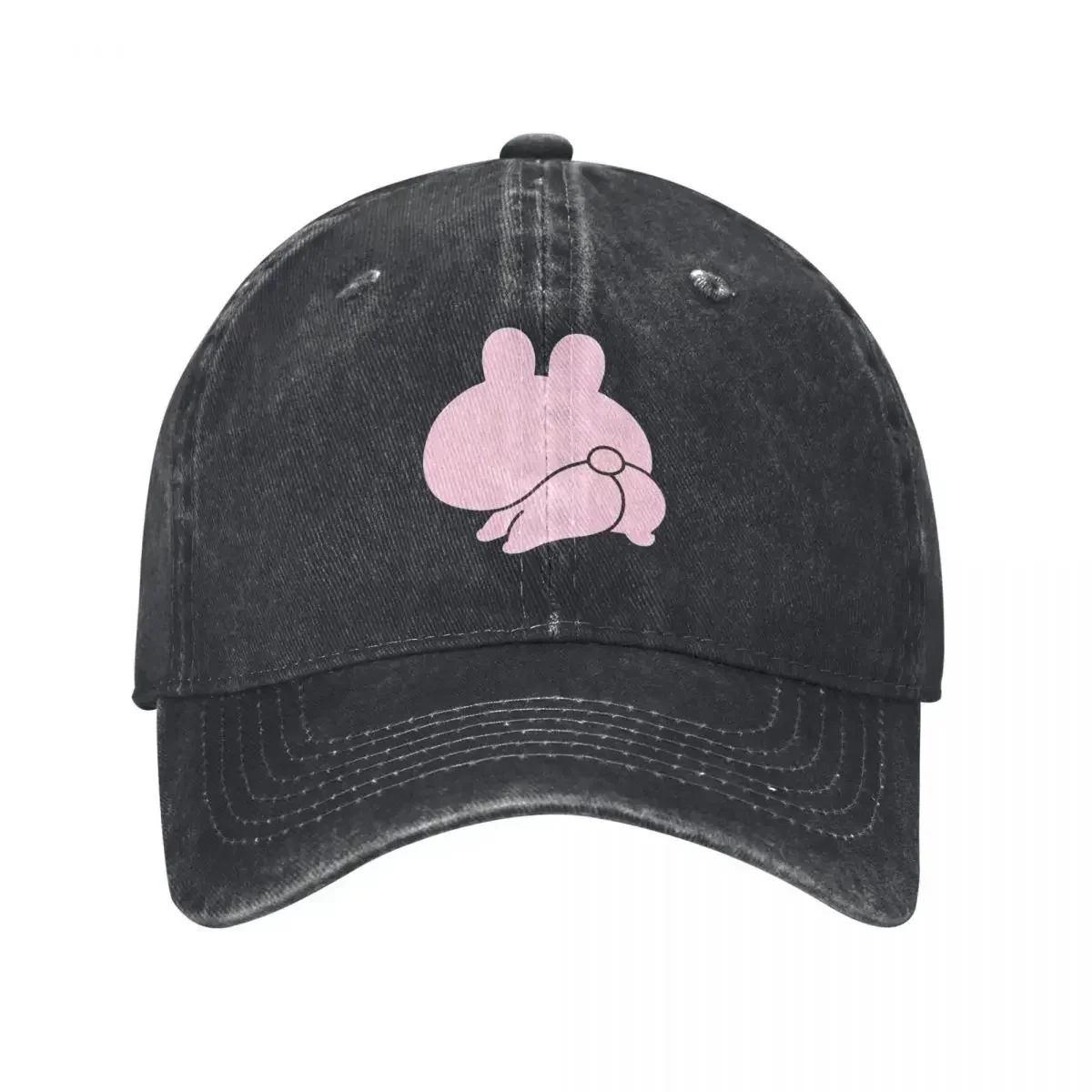 

Vintage Butt Appeal Asamimichaan Baseball Caps Distressed Denim Washed Snapback Cap Cute Asamimi Unstructured Soft Hat