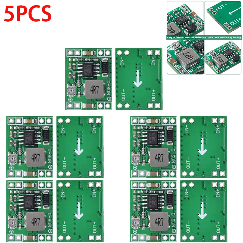 1-10 Uds MP1584EN convertidor de DC-DC ajustable 3A módulo regulador de voltaje reductor reemplazar LM2596s MP1584 DC DC Buck Board