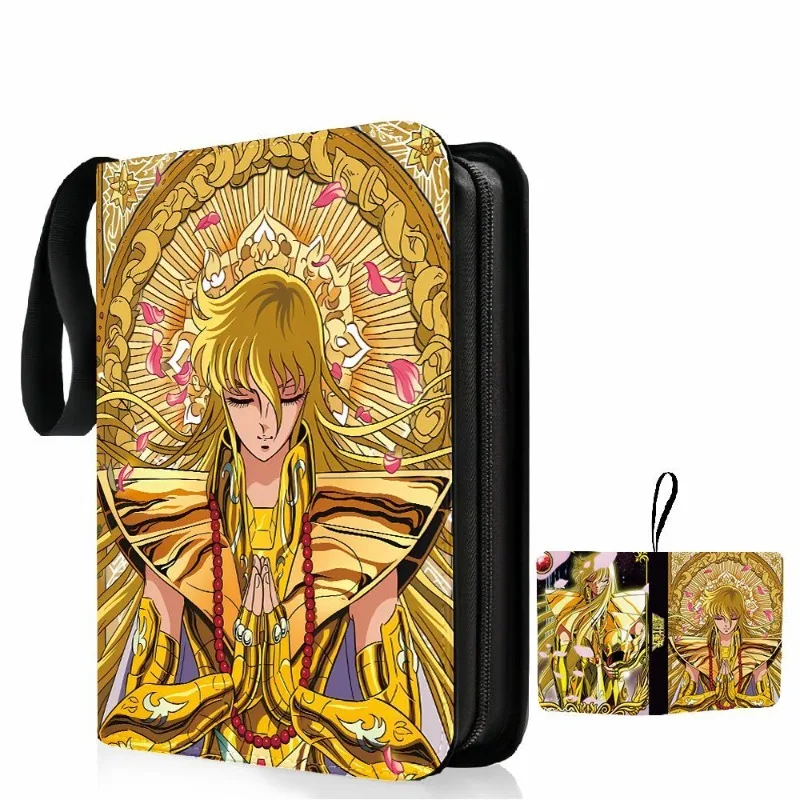 400pcs/900pcs Saint Seiya Card Album Book Folder 4/9 Card Slots Collections Zipper Double Pocket Zipper Card Binder Holder
