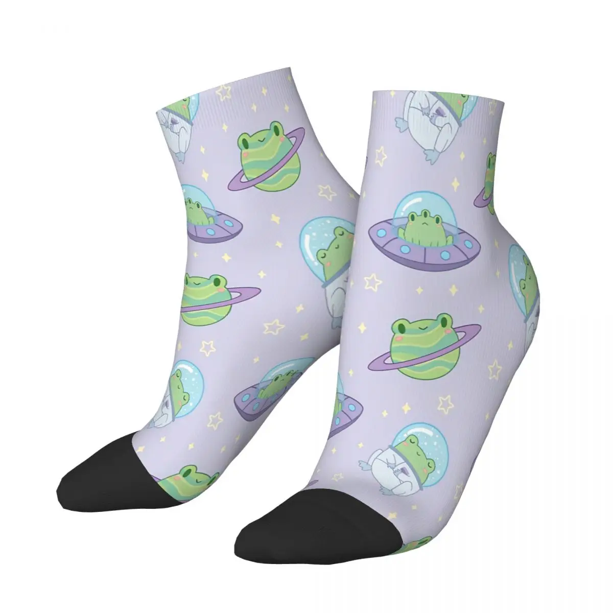 

Cute Cosmic Frogs Ankle Socks Male Mens Women Winter Stockings Polyester