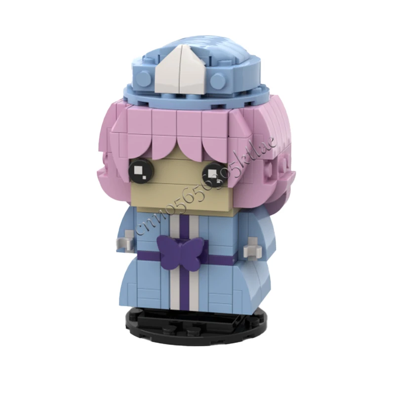 206PCS MOC Classic Cartoon Figure Touhou - Yuyuko Regali Modello Puzzle personalizzato Architettura Educazione fai da te Assemblaggio Set Giocattoli Regali