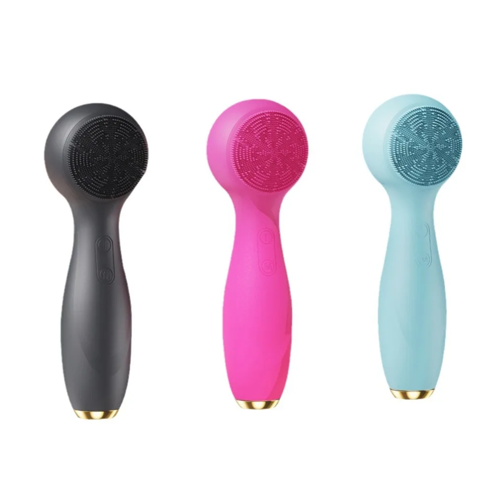 Deep Cleansing Exfoliating Face Brush Hot and Cold Massage Face Wash Electric Silicone Pore Cleaner Men and Women