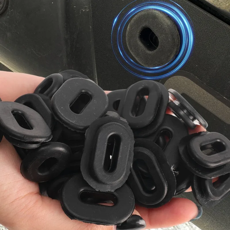 12pcs Motorcycle Black Rubber Grommet Fairing Gasket Bolt Fixing Rubber Ring Body Side Cover Grommet Motor Exterior Parts view 6