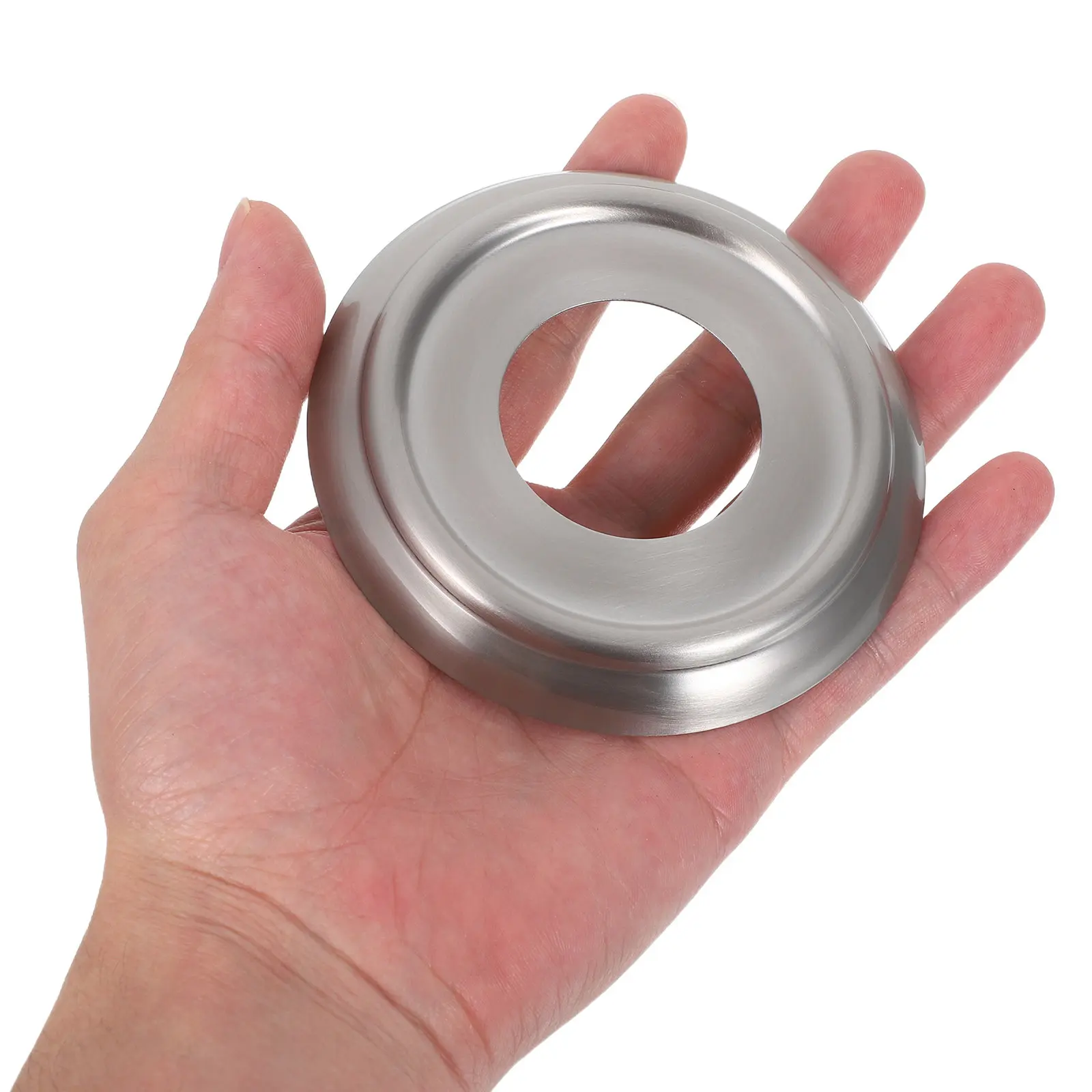 1Set Metal Tub Spout Cover Ring Premium Stainless Steel Trim Plate for Bathtub Spout Wall Plate Universal Fit Pipe Hole