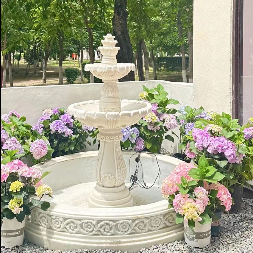 

Outdoor courtyard decoration ornament garden villa balcony garden fountain water pool wedding resin wishing pool