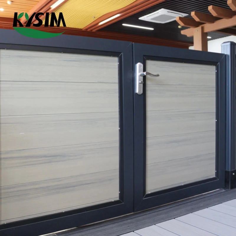 Swing or Electrical Design Garden Fences Wooden Composite Fence Gate