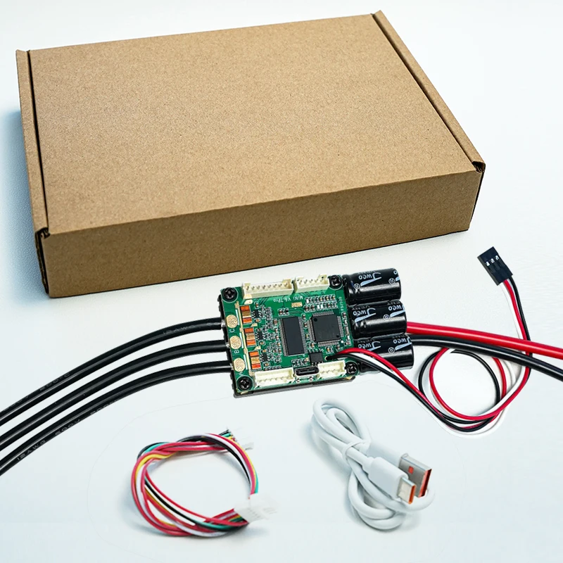 HOEYI MINI V6.7PRO HYESC6.7PRO يعتمد على VESC مع المشتت الحراري المؤكسد من الألومنيوم لمحرك FOC بدون فرش VESC6