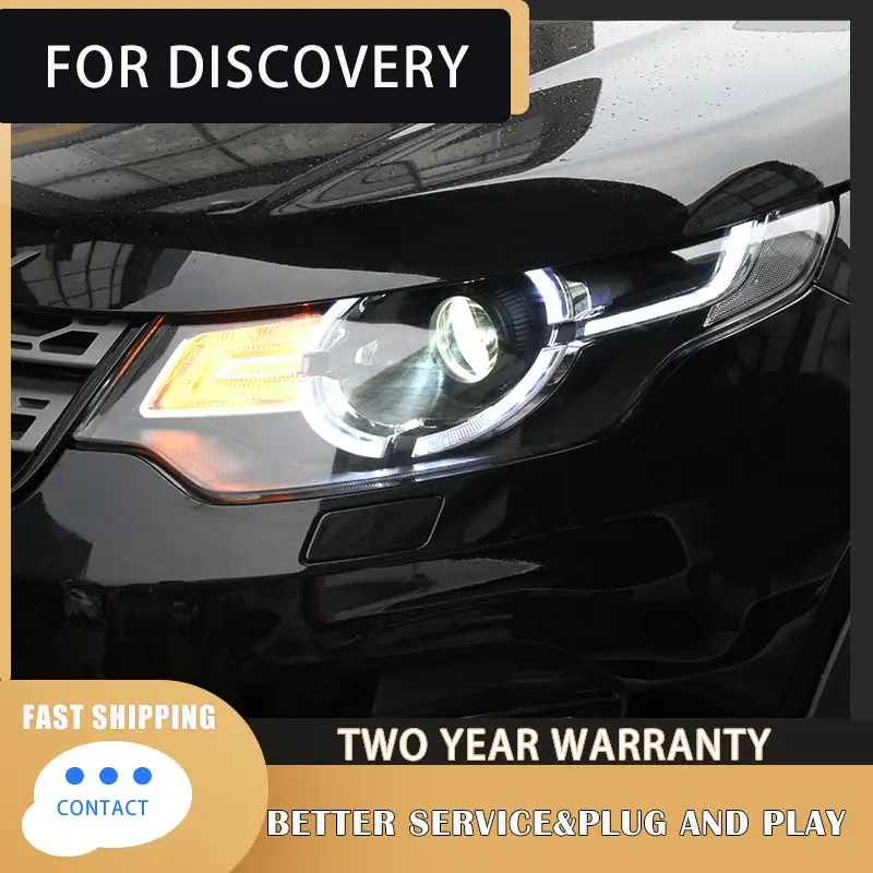 Car Styling Head Lamp for Land Rove Discovery Freelander Headlight 2016-2018 LED Headlight LED DRL Hid Bi Xenon Auto Accessories