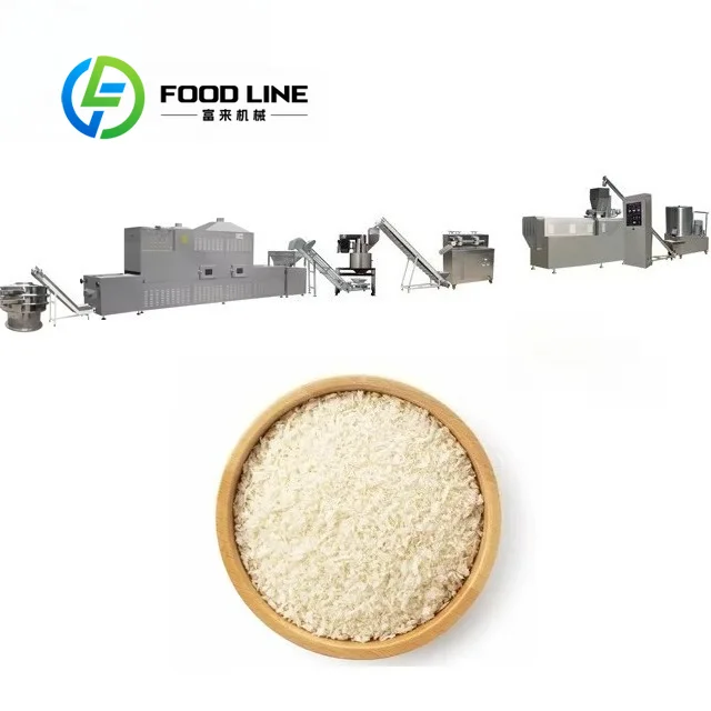 Acicular Breadcrumbs Twin Screw Extruder Production Line Panko Breadcrumbs Extruder Production Line Factory Use