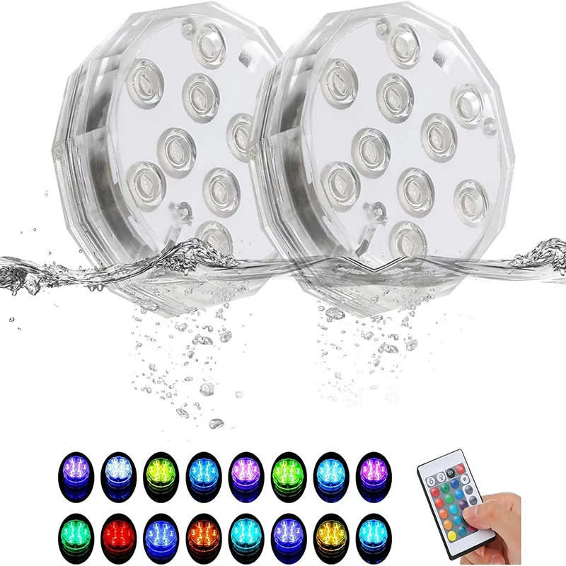 

3/10Led Swimming Pool Light Remote Control RGB Dive Fish Light LED Underwater Lamp Ship/Car Decorative Lamp for Vase Aquarium